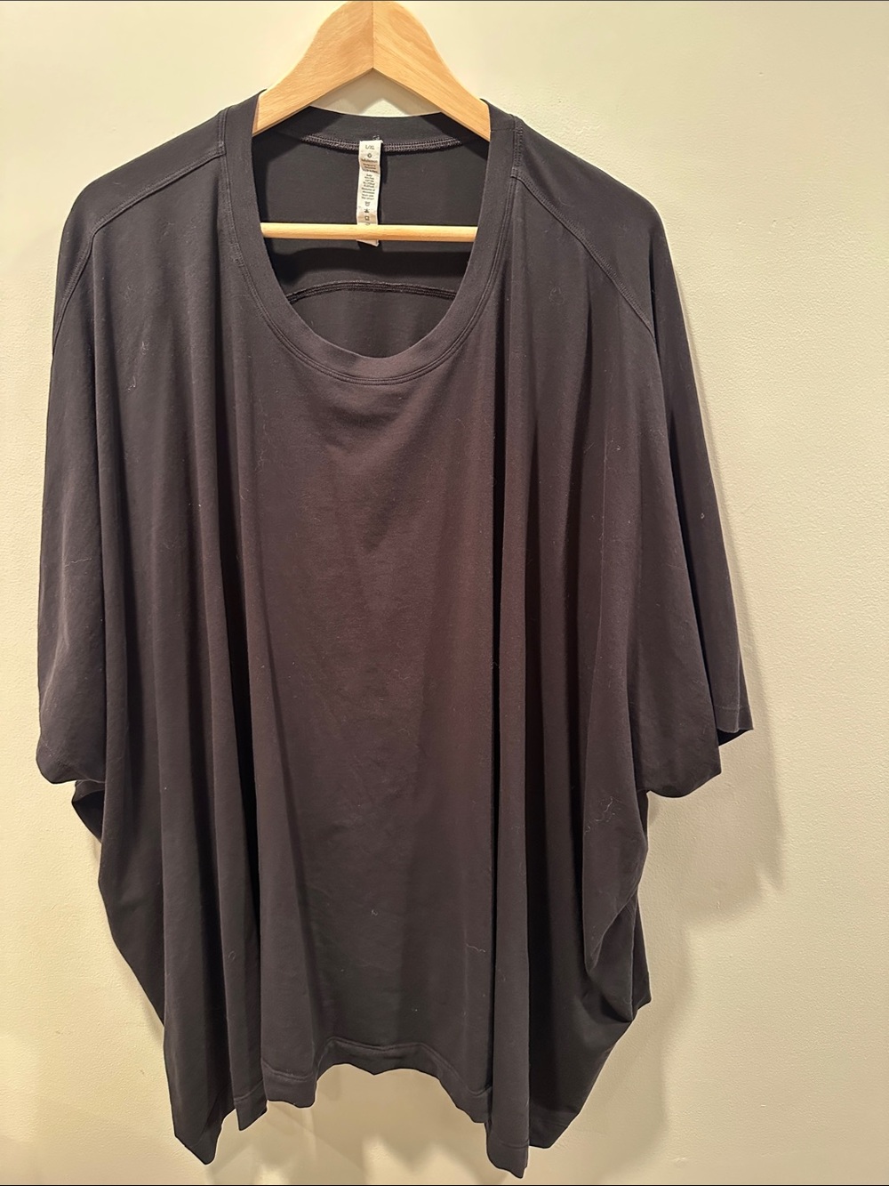 lululemon athletica Black Relaxed Draped Women's Top